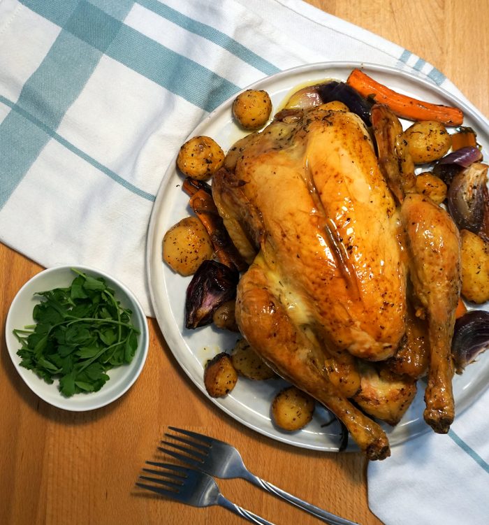Poulet_Jaune_la_cuptor_cu_unt_miso_reteta