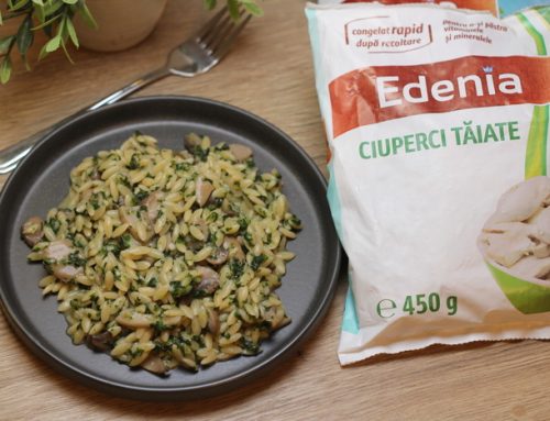 Paste cu ciuperci si spanac – reteta