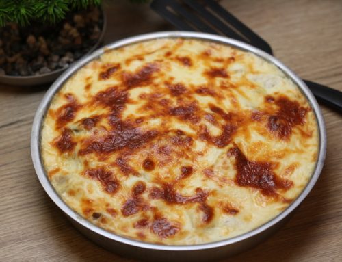 Gratin de peste cu cartofi si ciuperci – reteta