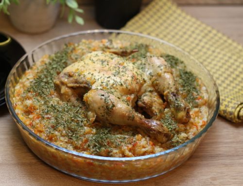 Coquelet cu orez si legume – reteta