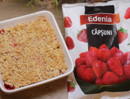 Crumble de capsuni cu fulgi de ovaz – reteta
