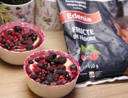 Budinca de gris la cuptor cu fructe de padure – reteta